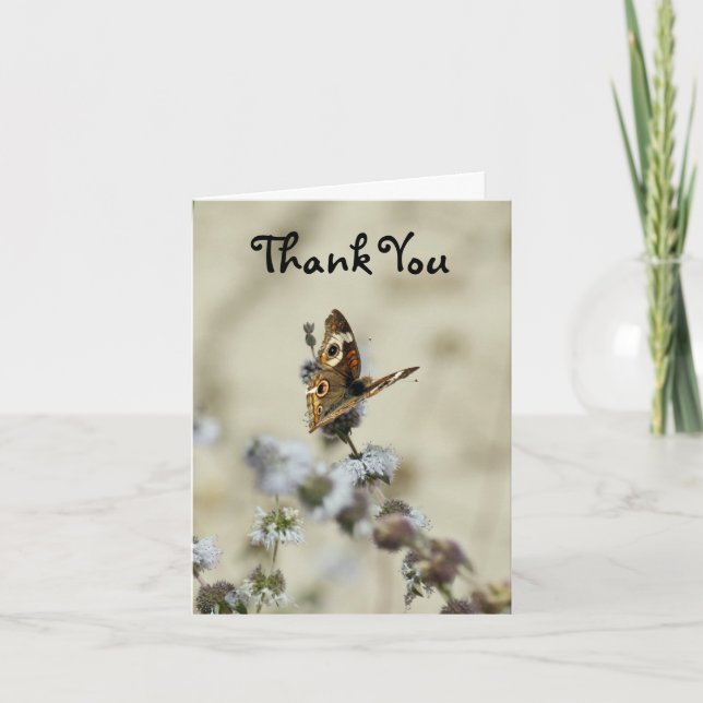 Danke, Butterfly Dankeskarte (Vorderseite)