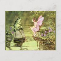 Danke, Card mit Fairy und Frosch