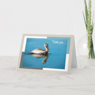 Danke Card, Pelican mit Reflektion