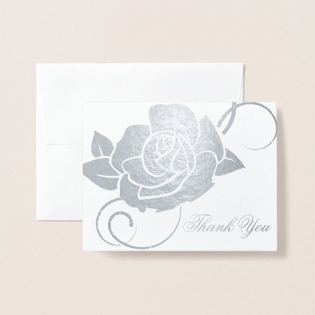 Danke, Card-Rose Folienkarte (Vorderseite mit Umschlag)