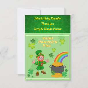 Danke, Card St. Patrick's Day, Dankeskarte