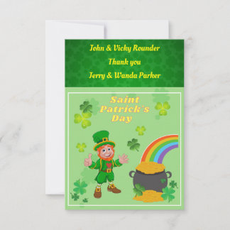 Danke, Card St. Patrick's Day, Dankeskarte