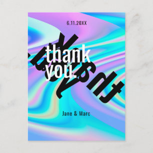 Danke, Cards Psychedelic Holographic Postkarte