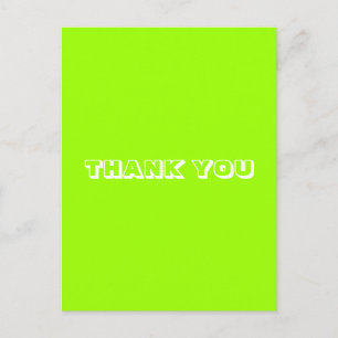 Danke, chartreuse grün weiß postkarte