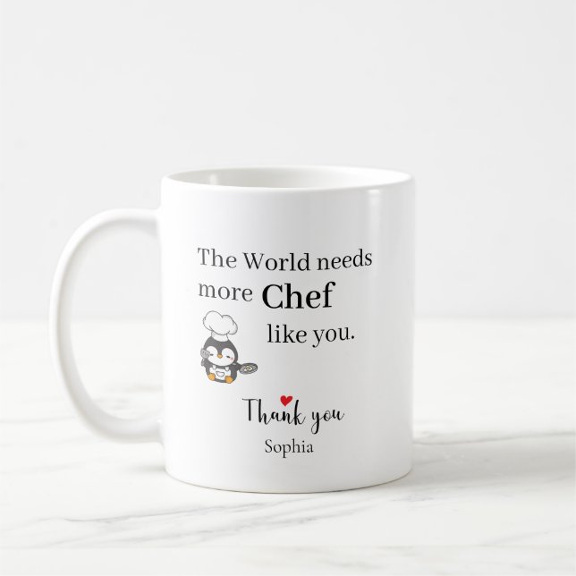 Danke Chef — Personalisierter Kaffeebecher mit Nam Kaffeetasse (Links)