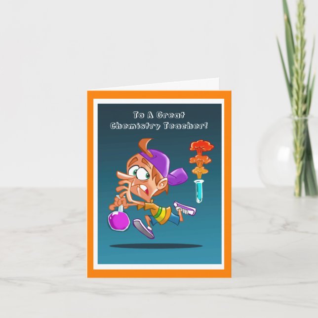 Danke Chemielehrer Funny Card (Vorderseite)