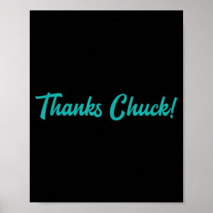 Danke Chuck Männer Frauen Poster