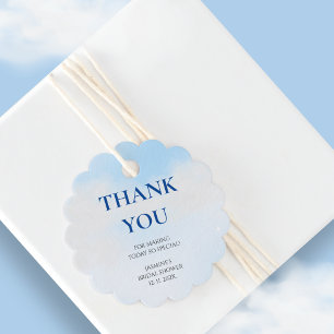 Danke Cloud 9 Pastel Gradient Junggesellinnenabsch Geschenkanhänger