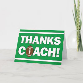 Danke, Coach Football Coach Danke Karte