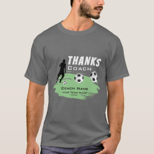 Danke Coach Football Soccer Spieler Danke T-Shirt