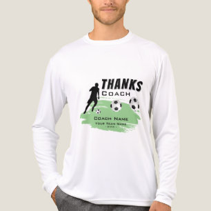 Danke Coach Football Soccer Spieler Danke Tri-Blend Shirt