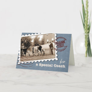 Danke, Coach. Vintage Sportkarte Dankeskarte