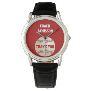 Danke, Coach Wrist Watch Personalisiert, Baseball Armbanduhr