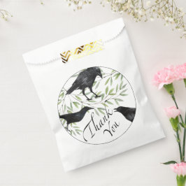 Danke Crow Love Birds Fvor Bag Geschenktütchen