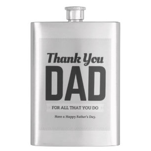 Danke, Dad Nachricht Flachmann
