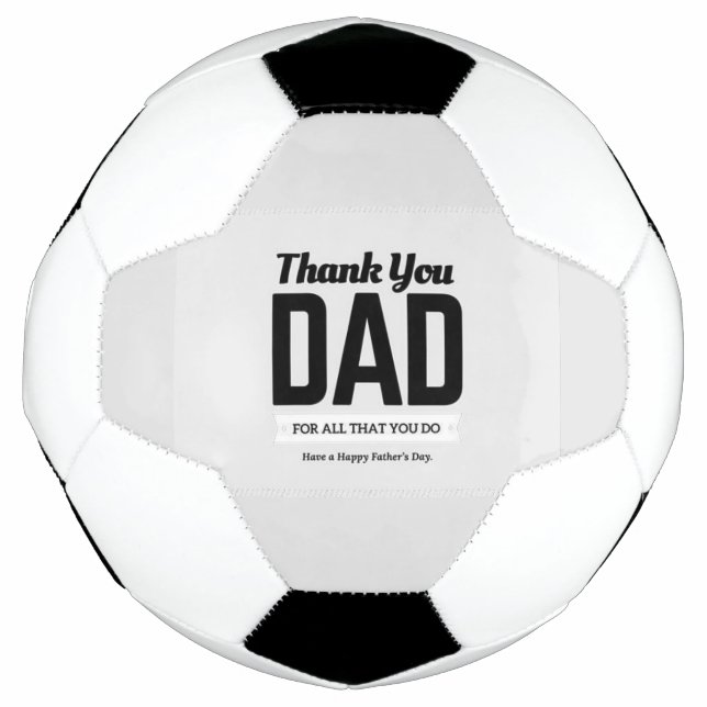 Danke, Dad Nachricht Fußball (Vorderseite)