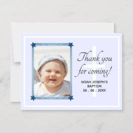 DANKE DANK, DASS DU gekommen bist! Taufe Gift Magn Magneteinladung