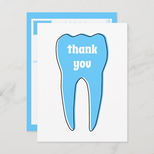 DANKE DANK POSTKARTE (Vorne/Hinten)