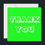 Danke, danke, neon-grün weiß karte<br><div class="desc">Danke,  danke,  neon-grüne weiße Karte</div>