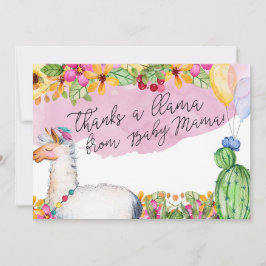 Danke dankt einem Lama von Baby-Mutter Card