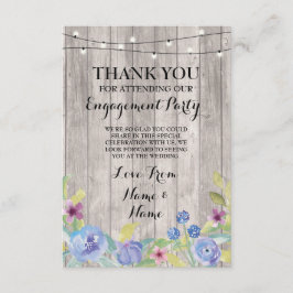 Danke, das Blumen Verlobungs-Hochzeits-Holz zu Dankeskarte