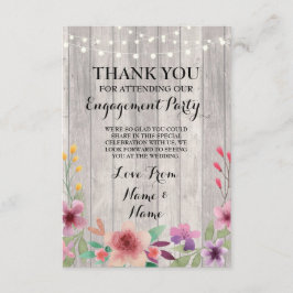 Danke, das Blumen Verlobungs-Hochzeits-Holz zu Dankeskarte