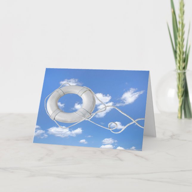 Danke, dass du am Leben klingelst Karte (Vorderseite)