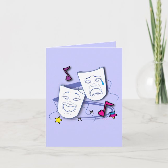 Danke, dass du an meiner Drama-Performance teilgen Dankeskarte (Vorderseite)