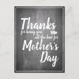 Danke, dass du bist! Muttertagskappe Feiertagspostkarte