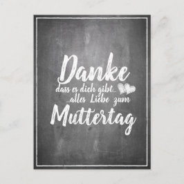 Danke, dass du bist! Muttertagskappe Feiertagspostkarte