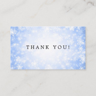 Danke, dass du Blue Winter Wonderland eingefügt ha Begleitkarte
