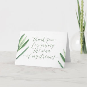 Danke, dass du den Mann meiner Träumerkarte aufgew Dankeskarte