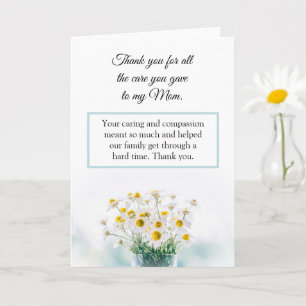 Danke, dass du dich um meine Mama Nurse Card geküm Karte