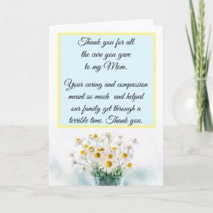 Danke, dass du dich um meine Mama Nurse gekümmert  Karte