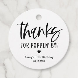 Danke, dass du durch Popcorn-Gastgeschenk-Tags geb Geschenkanhänger