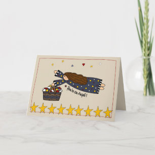 Danke, dass du ein Engel bist Dankeskarte