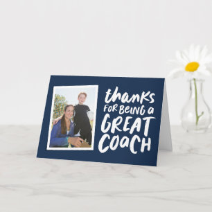 Danke, dass du ein toller Coach ein Foto bist Karte