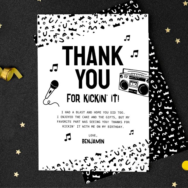 Danke, dass du es mit meinem 90er Hip Hop geknackt Dankeskarte (Von Creator hochgeladen)