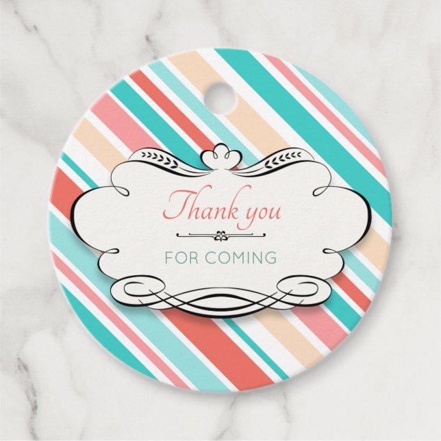 Danke, dass du gekommen bist geschenkanhänger (Vorderseite)