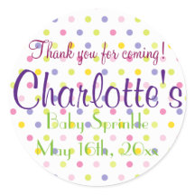 Danke, dass du gekommen bist! Polka Dot Baby Sprin