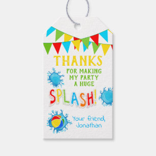 Danke, dass du gekommen bist Pool Gastgeschenk-Tag Geschenkanhänger