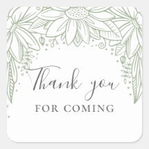 Danke, dass du gekommen bist! Rustikale Blütendusc