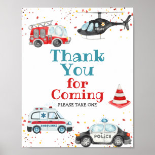 Danke, dass du gekommen bist Sound the Alarm Sign Poster