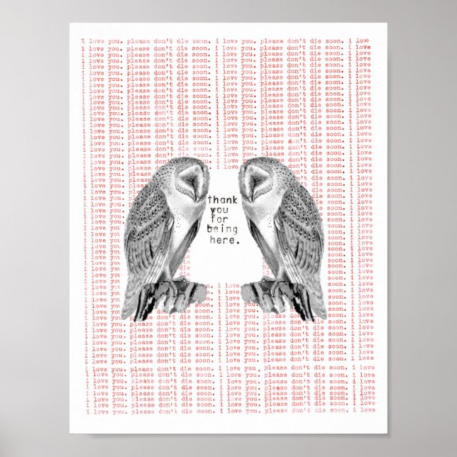 Danke, dass du hier warst poster (Vorne)