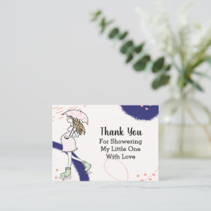 Danke, dass du in den Regen gehst Mitteilungskarte