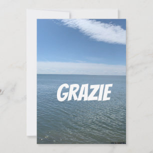 DANKE, DASS DU IN ITALIENISCH KARTET DANKESKARTE