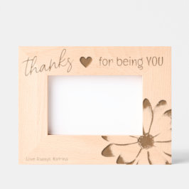 Danke, dass du Laser-Bildrahmen geworden bist Geätzte Rahmen