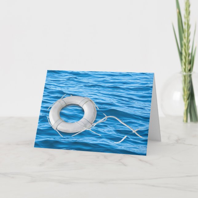 Danke, dass du lebst und auf Wasser schwest Karte (Vorderseite)