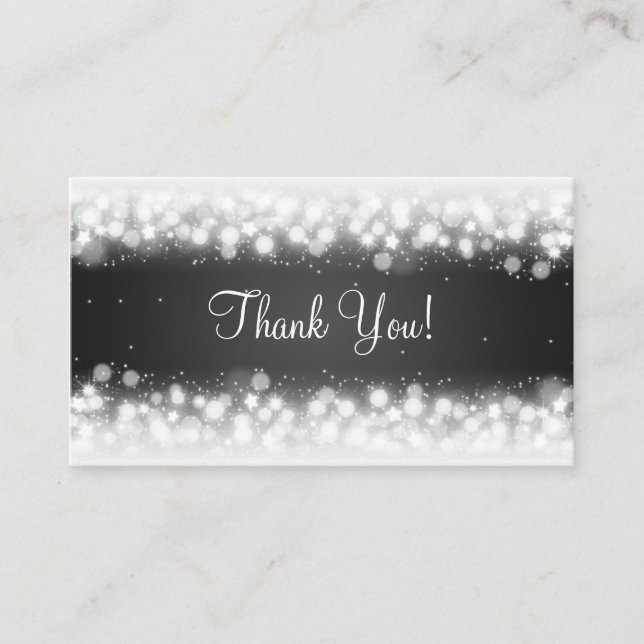 Danke, dass du Magic Sparkle Black eingesetzt hast Begleitkarte (Vorderseite)