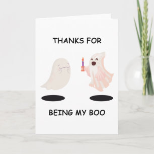 Danke, dass du mein BOO Halloween-Jubiläum bist Karte
